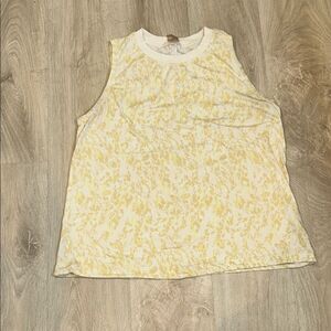 CALIA by Carrie Underwood Yellow and White Tank Top